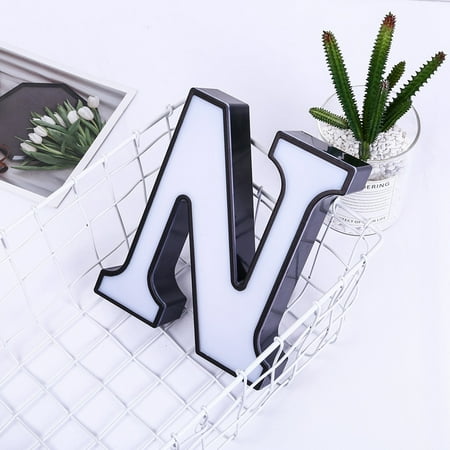 

LED Alphabet Lamp 26 English Alphabet Night Lamp Portable Durable For Birthday Arrangement Props Proposal Confession Decoration Night Light