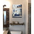 thumbnail image 5 of Bathroom Wall Art Canvas Prints Navy Blue Bathroom Picture Wall Decor Rustic Farmhouse Artwork Stretched and Framed 12x16inch, 5 of 5