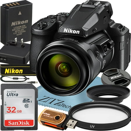 Nikon COOLPIX P950 Digital Camera with 83x Optical Lens + SanDisk 32GB Memory Card + UV Filter + ZeeTech Starter Bundle