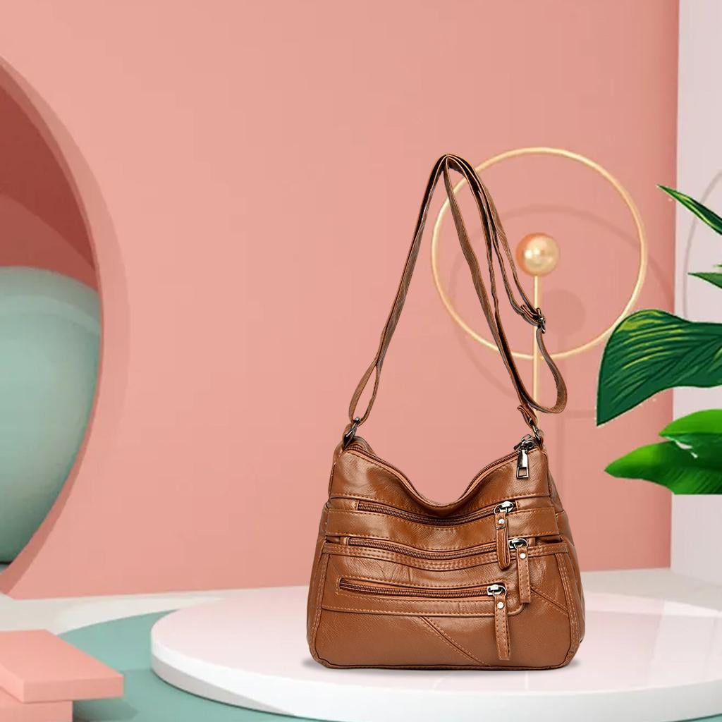 Tachiuwa Retro Bag Handbags Multi Tote Brown B Brown - Walmart.ca