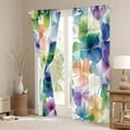 thumbnail image 3 of Castle Fairy Four-Leaf Clover Black Out Curtains for Girls Boys,Abstract Gradient Flowers Curtains Pack of 2 (42x63 Each),Chic Floral Blossoms Bedroom Curtains,Super Cozy Room Decor, 3 of 6