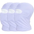 thumbnail image 1 of Paquete de 3 máscaras de pasamontañas para ciclismo con protección UV, tela ligera y fina de Lycra, a prueba de viento, transpirables, para deportes al aire libre, máscara facial completa ER, 1 of 3