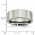 thumbnail image 6 of Titanium Flat 8mm Polished Band, 6 of 11