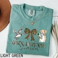 thumbnail image 4 of Duck Hunting Season T-Shirt – Rustic Hunting Graphic Tee with Retriever Dog & Flying Ducks in Comfort Colors Style, 4 of 6