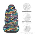 thumbnail image 3 of Lsque Colorful Carp Streamer Pattern Car Seat Covers for Front Seats , Waterproof Seat Covers for Cars, Sporty Front Seat Covers,Car Seat Cover Protector Front Seats, 3 of 5