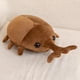 thumbnail image 4 of Peluches de escarabajo simulados, almohadas de peluche para niños, niñas y niños. Marrón oscuro L, 4 of 9