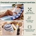 thumbnail image 4 of CLOUDSCAPE Oversized Beach Towels Bulk 6 Pack - 39"x71", Highly Absorbent, Sand Free Beach Essentials for Women, Quick Dry Lightweight Pool Towel,&nbsp;Easy Pack Turkish Premium Towel, Multicolor7, 4 of 9
