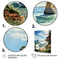 thumbnail image 3 of Designart "Limestone Pillars at Dusk" Nautical & Beach Floater Framed Canvas Wall Art, 3 of 7