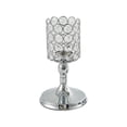 thumbnail image 1 of Portavelas votivas de cristal brillante para centros de mesa de boda Plata, 1 of 6