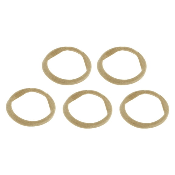 Unique Bargains Simple Hair Rope Hair Scrunchies for Women for Girls 5pcs Beige