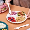 thumbnail image 5 of Dinner plates Three separate plastic plates for household children adult, 5 of 5
