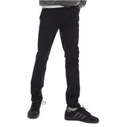 Topman Stretch Skinny Jeans in Black, Size 34X30
