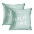 thumbnail image 1 of BSDHOME Wild One Hand Lettering Arrow Modern Brush Calligraphy Design Wall Pillowcase Cushion Cases 16x16 inch Set of 2, 1 of 1