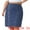 Blue, variant on DARING DIVA Women's Plus Button Front High Waist A Line Midi Jean Skirt 1X Blue