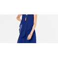 thumbnail image 2 of INC International Concepts Women's High Low Flutter Necklace Dress Blue Size Petite Small, 2 of 3