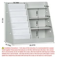 thumbnail image 2 of 4-Tier Kids Bookshelf and Toy Storage, Book Shelf for Kids Rooms, Wooden bookcase for Toddler Children in Nursery Playroom Living Room - Idea Gifts for Boys and Girls (Wood Color), 2 of 7