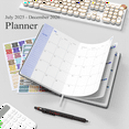 thumbnail image 3 of 2025-2026 Planner - Academic Weekly & Monthly Planner 2025-2026 with Monthly Tabs,5.7" x 8", Jul. 2025 - Dec. 2026, Daily Planner with Pen Holder, Perfect for School & Office Schedule, 3 of 7