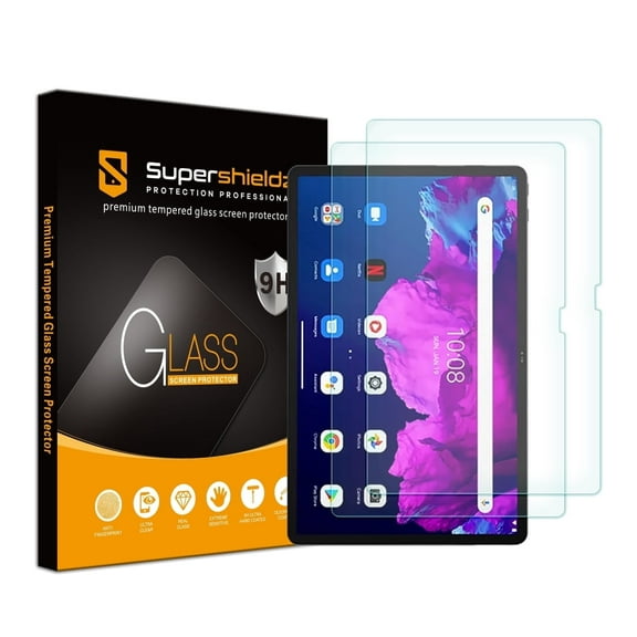 [2-Pack] Supershieldz for Lenovo Tab P11 / P11 Plus (11 inch) Tempered Glass Screen Protector, Anti-Scratch, Anti-Fingerprint, Bubble Free