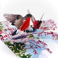 thumbnail image 3 of Love Birds 3D Pop Up Greeting Card, Handmade Pop Up Greeting Cards For Valentine's Day, Love, Christmas, Holidays, Congratulations, Noel, Xmas | 5" x 7" Includes Envelope and Note, 3 of 9
