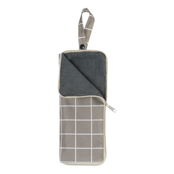 Umbrellas Bags for Wet Travel Umbrellas 4.9"x11" Portable Cover Carry Storage Bag Case Sleeve Brown Plaid