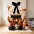thumbnail image 3 of 2Pcs Large Halloween Bat Bow Decor Gothic Style Giant Black Bows, Halloweens Decor Christmas Tree Topper Bows Decorations for Indoor Room Party Hanging, 3 of 5