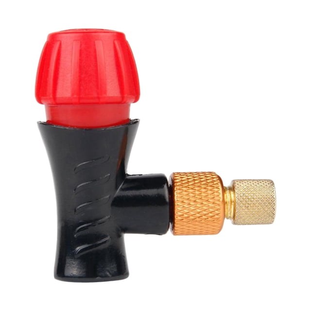 Inflador de bicicleta CO2, cabezal de válvula portátil Compatible con bomba de neumático de bicicleta, compatible con cualquier cartucho ,
