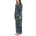thumbnail image 2 of FORMRS Womens Pajama Set Long Sleeve Top and Pants with Pockets Soft Comfy Lounge Sleepwear, Sizes S-2XL, Shadowy Forest Pattern, 2 of 7