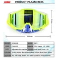thumbnail image 5 of Motorcycle Riding Cross-country Goggles Outdoor Glasses Set with Transparent Lens and Tearable Film, 5 of 5