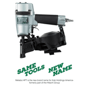 Metabo HPT 1-3/4-Inch Coil & Roofing Nailer, NV45AB2M
