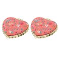 thumbnail image 2 of 2Pcs Heart Shape Dual-side Cosmetics Mirrors Foldable Small Makeup Mirrors, 2 of 5