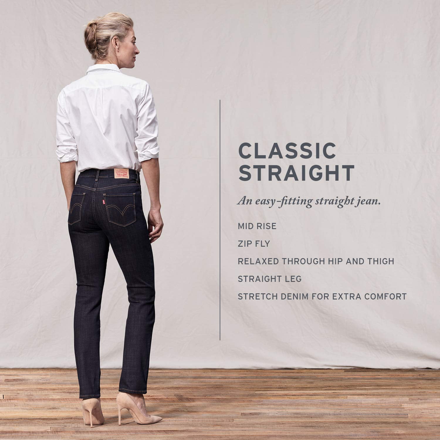levi's women's classic straight jeans