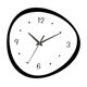 thumbnail image 4 of Reloj de pared para decoración del hogar, adorno con números fáciles de usar, moderno y resistente al desgaste. Gris claro, 4 of 9