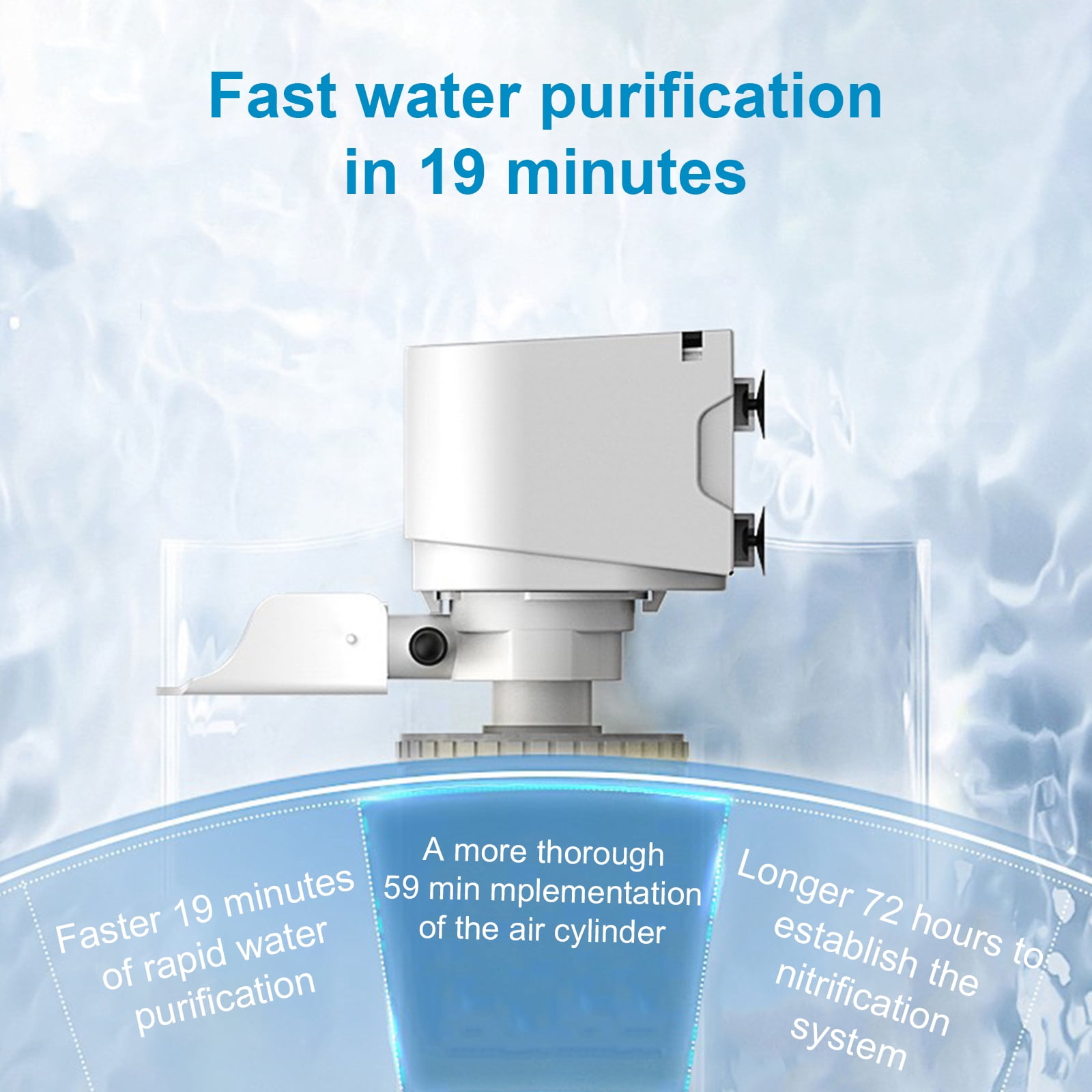 6 in 1 Aquarium Pumps for Filter Systems for Quiet Filter in Fish Tanks Filter for Freshwater Setups