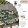thumbnail image 3 of Palm Tree Leaves Round Tablecloth for 45-54 Inch Tables, Fitted Table Cover with Elastic Edge, Summer Tropical Green Botanical Waterproof Outdoor Table Cloth Protector for Patio Garden Dinner Picnic, 3 of 9