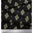 thumbnail image 3 of Soimoi Cotton Duck Fabric Filigree Damask Printed Fabric 1 Yard 42 Inch Wide, 3 of 3