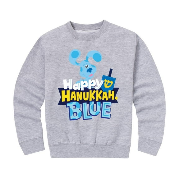Blues Clues & You - Happy Holiday Blue - Toddler And Youth Crew Fleece Sweatshirt