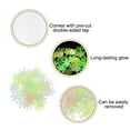 thumbnail image 4 of Uxcell 100pcs Glow in the Dark Snowflake Fluorescent Plastic Wall Stickers Adhesive Murals Decals, Mixed, 4 of 6