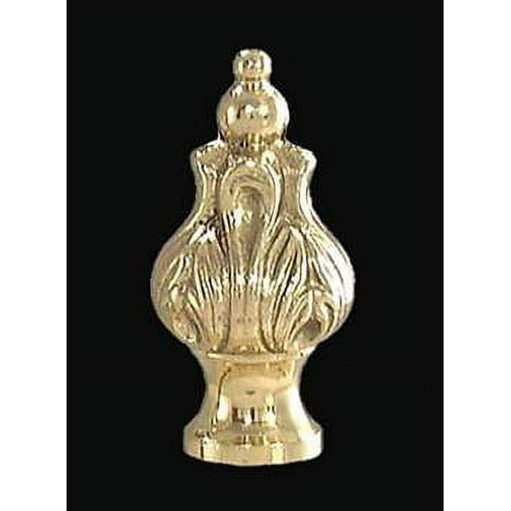 B&P Lamp® 2" Cast Brass Finial, Tap 1/4-27F, Unfinised.