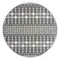 thumbnail image 4 of Unique Loom Outdoor Trellis Collection Area Rug - Traliccio (10' Round Charcoal/Ivory), 4 of 6