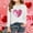 White, variant on ITSAME Girls Long Sleeve Shirts, Round Neck Heart Graphic Valentine's Day Edition Pullover Shirts Purple 12-13T