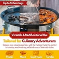 thumbnail image 4 of 20 Inch Paella Pan 14 Servings - Enamelled No Rust Easy to Clean Steel Pan Propane - Gas Burners for Cooking - Indoor & Outdoor Cooking Skillet - Cacerola Paellera Sarten, 4 of 5