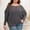 Gray, variant on Womens Casual Lightweight Batwing Plus Size Long Sleeve Cowl Neck Fall Winter Pullover Sweaters Black