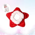 thumbnail image 3 of Navidad mascota rojo cuello estrella pequeño perro cachorro mascotas decorando bufanda cuello flor cálido peluche bufanda para invierno, 3 of 6