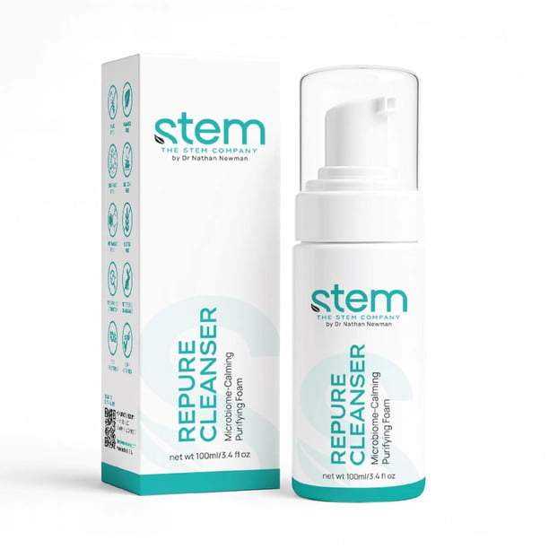 Espumante Limpiador Exfoliante a Base de Agua STEM RePure 100ml
