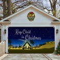 AaSFJEG Home Decor 6 X 13.3 Ft Holy Night Christmas Outdoor Garage Door