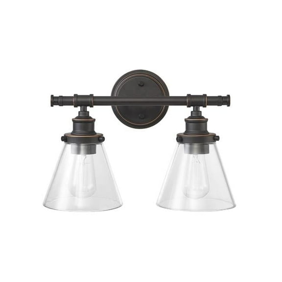 Parker 2-Light Oil Rubbed Wall Sconce, Bronze