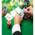 thumbnail image 2 of Poker Duvet Cover Set, Casino Pattern Image with Man Holding 2 Aces in His Hands at Table, Decorative 3 Piece Bedding Set with 2 Pillow Shams, Calking Size, Forest Green and Multicolor, by Ambesonne, 2 of 2