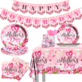 thumbnail image 1 of Celebrate Mom Party Kit - 142pcs Tableware Set with Disposable Plates, Cups, and Waterproof Tablecloth for Memorable Mother's Day Decorations and Festivities, 1 of 5