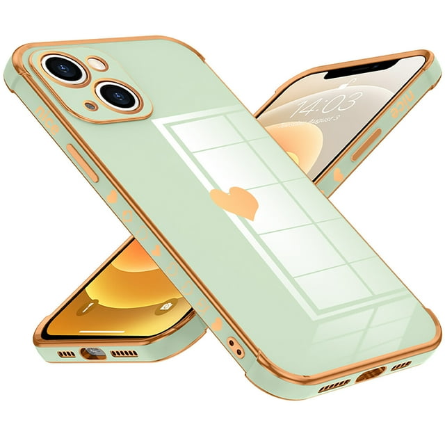 MasteelfCA Electroplating Phone Cover Shockproof Protective Case Compatible for iPhone 13 mini