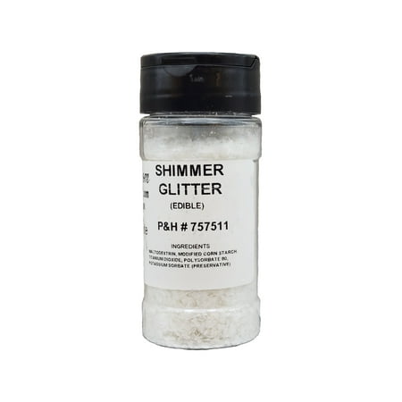 Edible Glitter - Snow White - 1 oz.